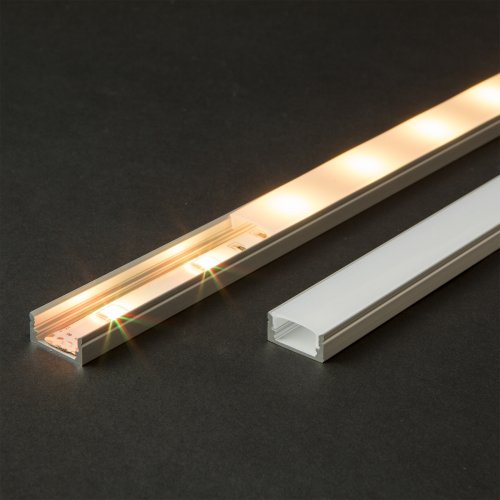 LED aluminium profil takaró búra opál 1000 mm