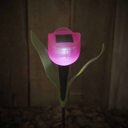 LED-es szolár tulipánlámpa 30 cm
