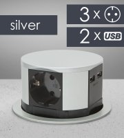 Elosztó -Rejtett- 3-as + USB