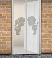 Szúnyogháló függöny ajtóra mágneses 100 x 210 cm Fiú + Lány