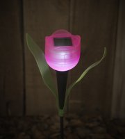 LED-es szolár tulipánlámpa 30 cm