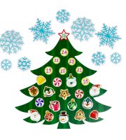 Karácsonyi öntapadós falmatrica - adventi kalendárium
