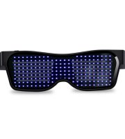 Parti szemüveg, világító szemüveg, LED kijelzős szemüveg Kék