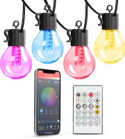 Smart fényfüzér - 25 db RGB LED - 7,5 m  - bluetooth, 100-240V, 7W