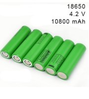 GH 18650, 4.2V Li-ion akkumulátor, zöld szín