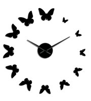 Modern pillangós fali óra
