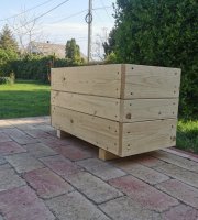 LSH Garden Box KID magaságyás (gyalult)