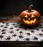 Asztalterítő futó - halloween-i motívumokkal - 180 x 28 cm