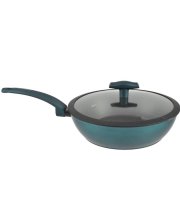 Sea Line tapadásmentes alumínium Wok üvegfedővel 28cm indukciós