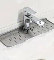 Mosogatószer és szivacstartó - 38 x 14 cm - szürke