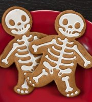 3D Váz Skelet Gingerbread Man Süti Kiszúró Szett, Műanyag Süteménynyomó Forma Sütéshez és Torta Dekoráláshoz