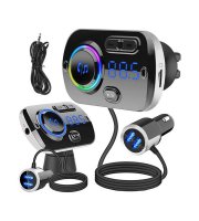 Bluetooth USB 5.0 multifunkciós FM adó 8 az 1-ben