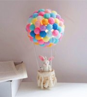 Hőlégballonos éjjeli fény készítő szett
