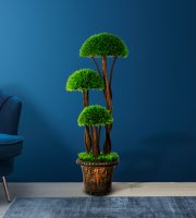 Műnövény dekoráció - gömb buxus fa - 90 cm
