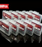 100db Magas Széntartalmú Acél Körkörös Horog szett