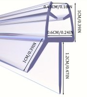 2db89.99 cm-es szilikon zuhanyajtó tömítés