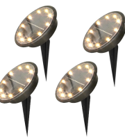 4 db Süllyeszthető Napelemes kerti LED lámpa, 10 LED-es