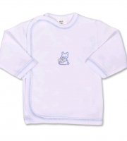 Csecsemő ingecske hímzett képpel New Baby kék - 68 (4-6 h)