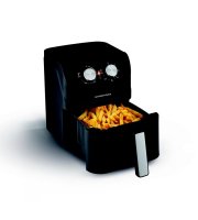 GOURMETMAXX  Forrólevegős fritőz/ Airfryer mechanikus matt fekete 4L 1400W