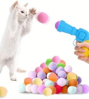21 darabos interaktív labdakilövő macskajáték
