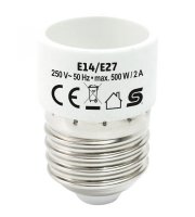 Home E14/E27 foglalatátalakító adapter, max. 2 A