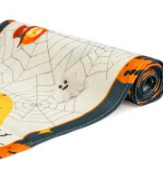 Halloween-i dekoráció - asztalterítő futó - halloween-i motívumokkal - 184 x 33 cm