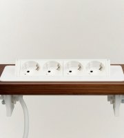 Rejtett elosztó - 4-es - Felnyíló kivitel - fehér