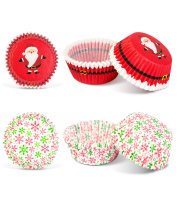 Karácsonyi muffinpapír - Mikulás - 40 db / csomag