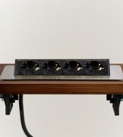 Rejtett elosztó - 4-es - Felnyíló kivitel - szálcsiszolt