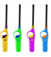 Gázgyújtó - utántölthető - több színben - 27 cm - 16 db / display