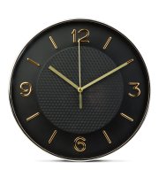 Falióra - 25 cm - műanyag, üveg - 1 x AA - fekete