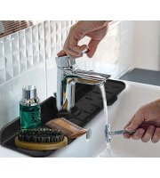 Mosogatószer és szivacs tartó - 38 x 15 cm - szürke