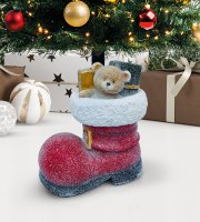 Karácsonyfatalp - csizma - műkő - 35,5 x 22,4 x 45,5 cm