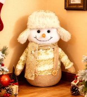 Karácsonyi dekoráció - hóember - 20 cm