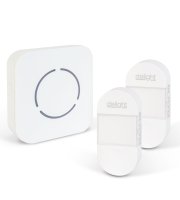 Digitális elem- és vezeték nélküli csengő - Kinetic - 2 kültéri - fehér - kék LED