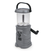 EASYMAXX Napelemes lámpa rádióval, dinamós