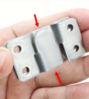 4 darabos rozsdamentes acél Z klip, fém süllyesztett képakasztó konzol