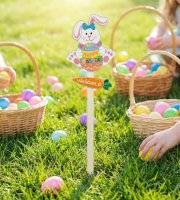 Húsvéti dekoráció - leszúrható nyuszi - 70 cm