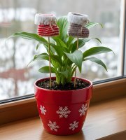 Leszúrható dekoráció - csizma - 50 x 7 cm - 4 féle