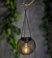 LED-es szolár lámpa - felakasztható - 14,5 x 13,5 cm
