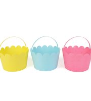 Húsvéti kiskosár - 3 féle szín - Ø20 x 13 cm