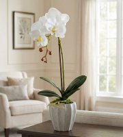 Műnövény dekoráció - orchidea - 3 féle - 45 cm