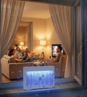 UV Rovarcsapda - Type-C - akkumulátoros, felakasztható - fehér