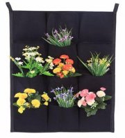 Falra akasztható 12 zsebes kialakítású virág tartó	