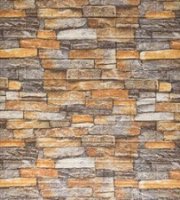 Tégla hatású tapéta - szürke és sárga