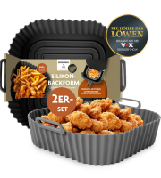 KitchBo AirFryer / Forrólevegős fritőz sütőbetét szilikon 20*20 cm 2 db-os