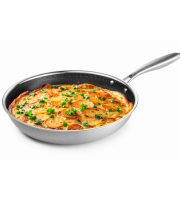 BRATMAXX Rozsdamentes serpenyő tapadásmentes bevonattal 20 cm méhsejt mintás 4 rétegű