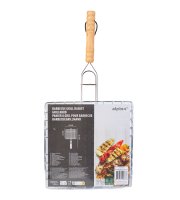Grill hússütő - fa nyéllel - 20 x 20 cm