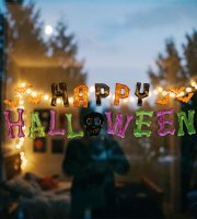 Halloween gél ablakmatrica szett - 50 x 15 cm - 2 féle