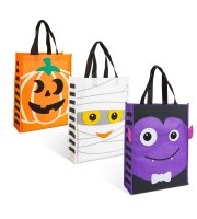 Halloween-i táska - filc díszítéssel - 40 x 30 cm - 3 féle